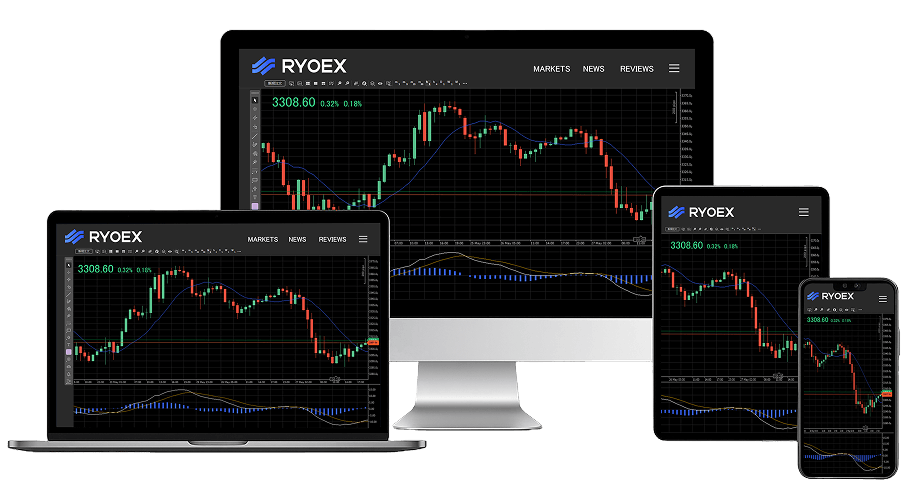 RYOEX Trading Platform on iPhone - Mobile App Interface