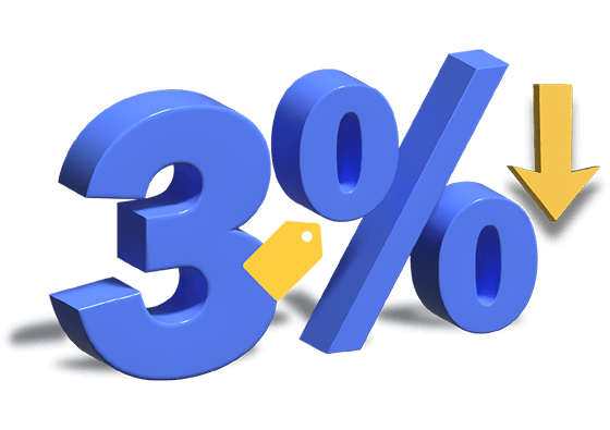 Deposite criptomoedas e receba um bónus de 3%!