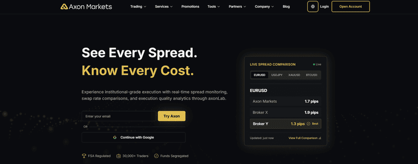 Axon Marketsの公式サイト