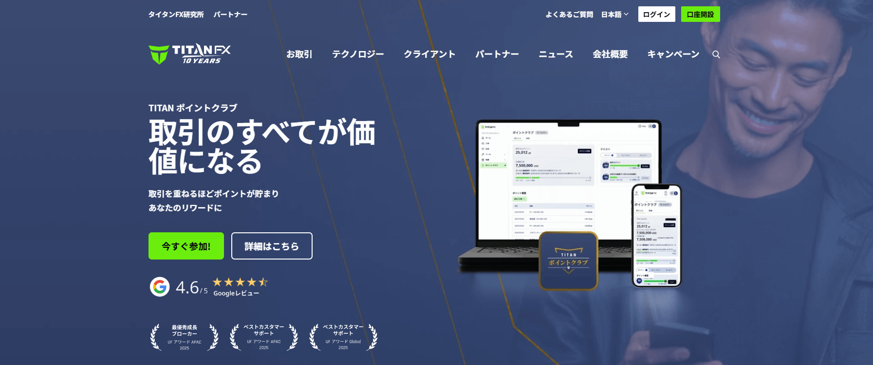 海外FX自動売買業者TitanFXの公式サイト