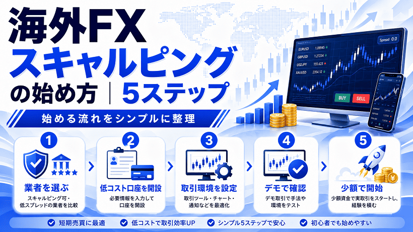 海外FXスキャルピングを始める5ステップの解説画像