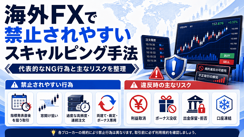 海外FXで規約違反になりやすいスキャルピング手法の解説画像