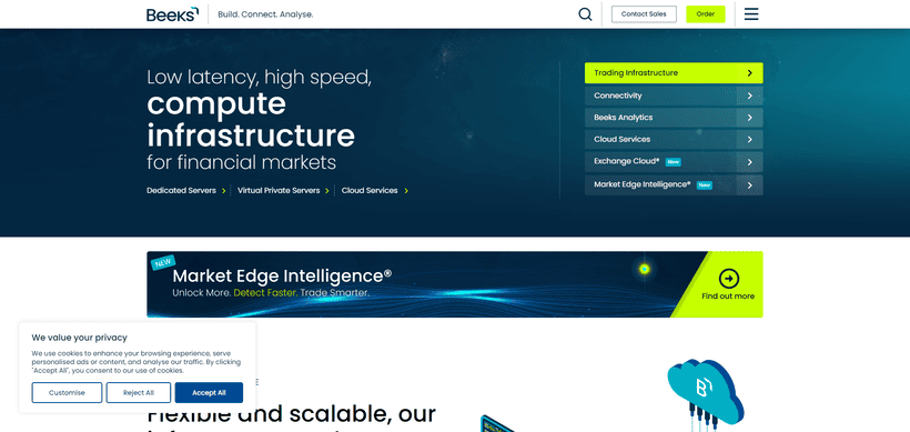 有料VPS業者Beeksの公式サイト