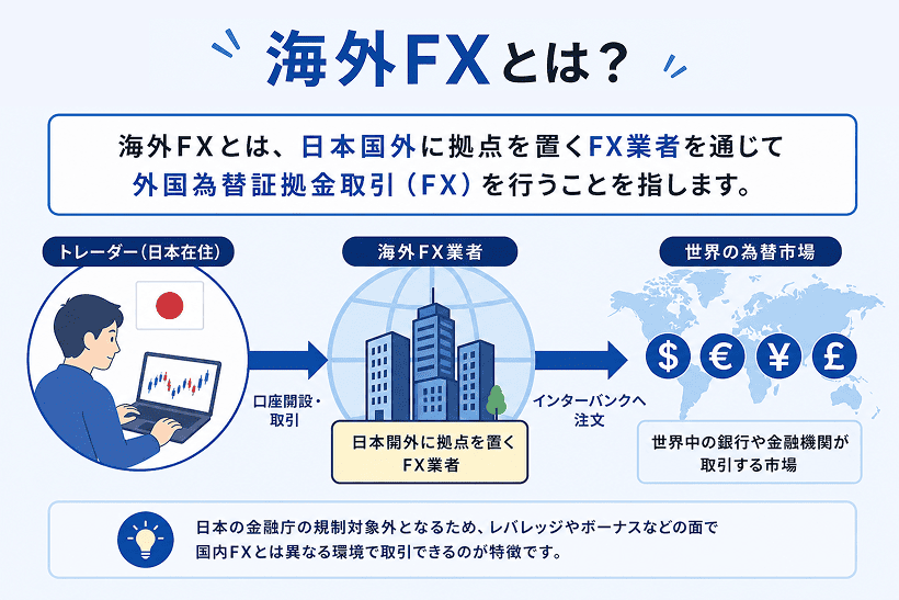 海外FXの仕組みと注文の流れ（図解）