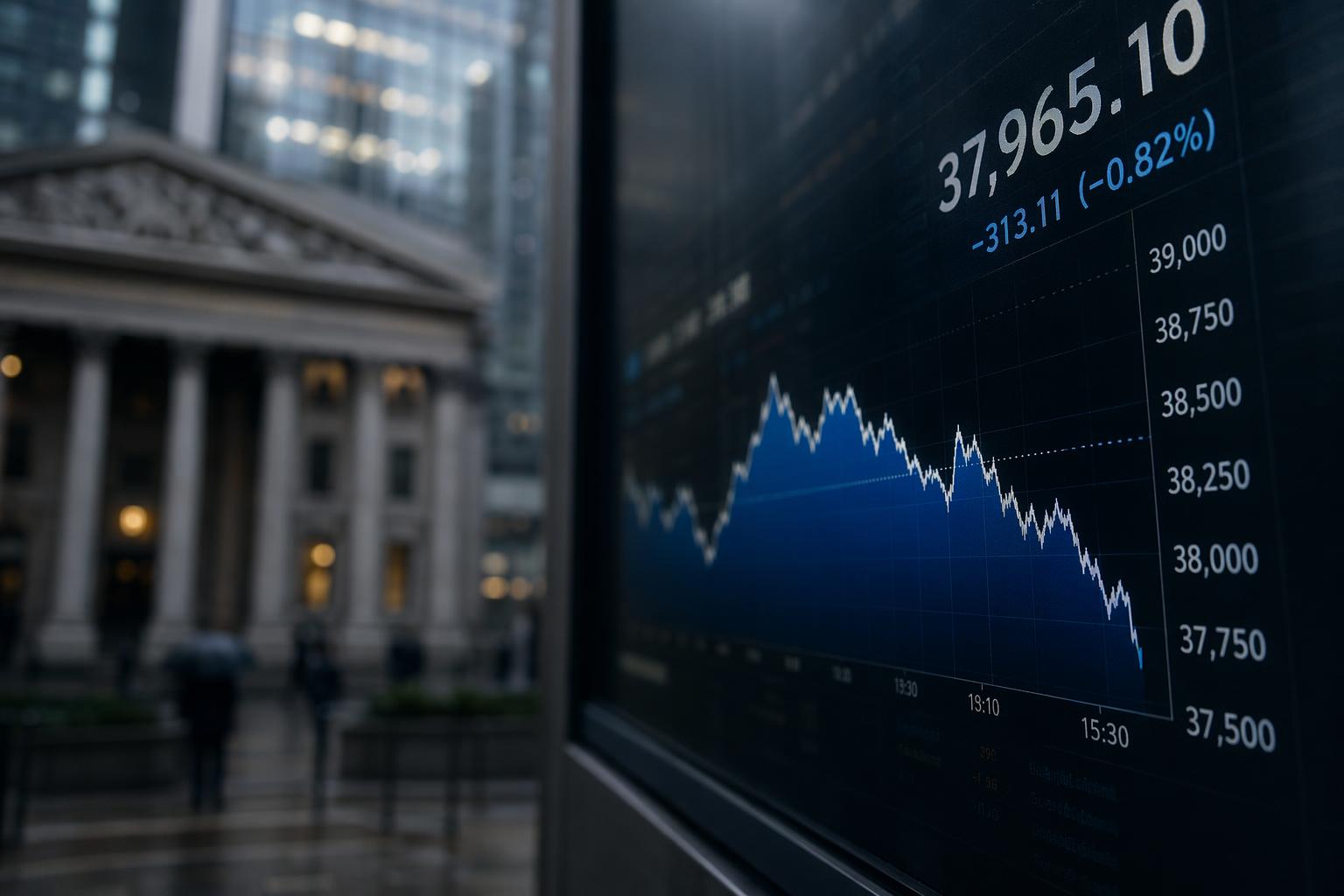 日経平均が3日ぶり反落、フジクラ決算がAI株に波及