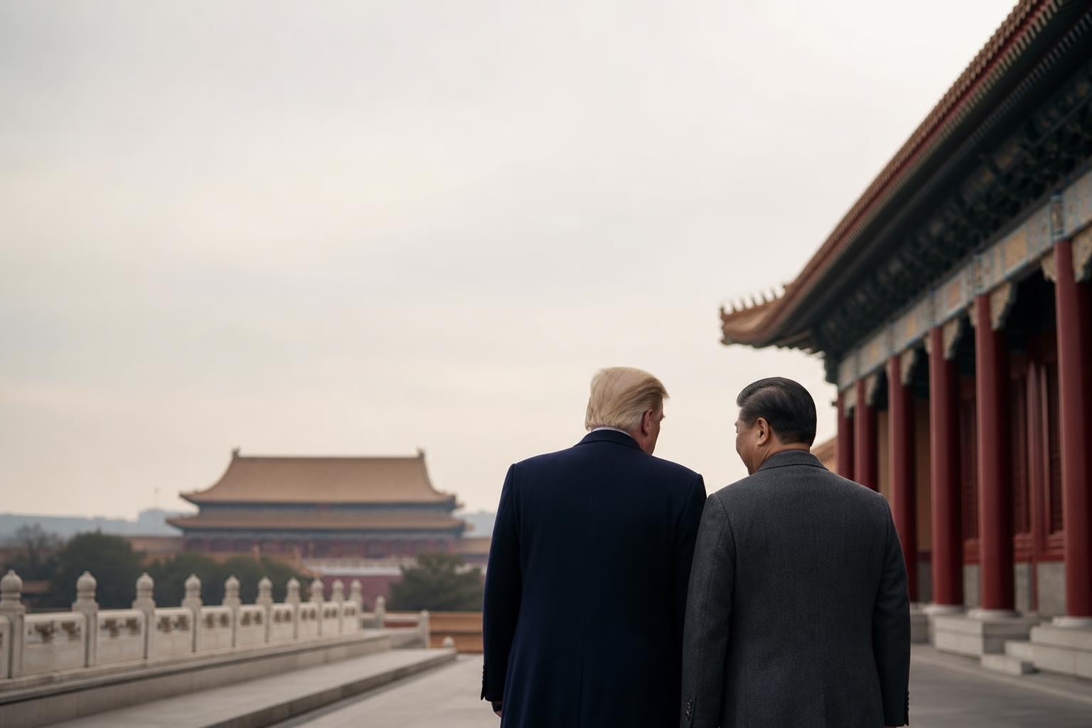 トランプ氏と習氏、北京で2日目協議　中南海で少人数会談