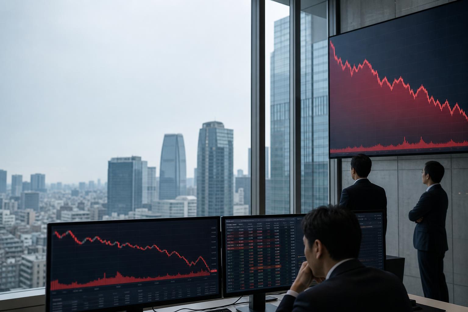 日経平均は反落、米半導体決算受け利益確定売り優勢