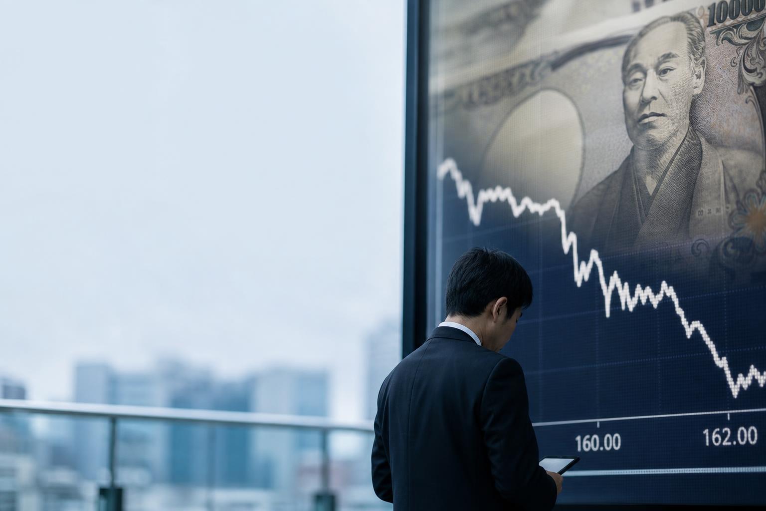 Yen falls to 161.93 against dollar before rebounding