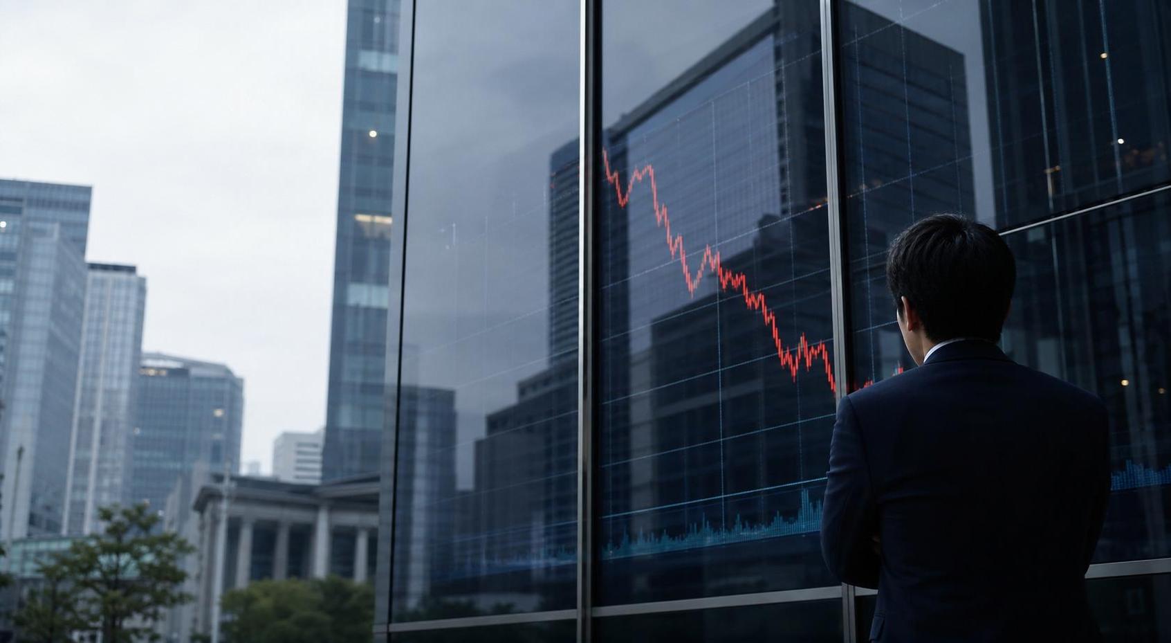 東京株式市場で日経平均続落、AI・半導体株に売り