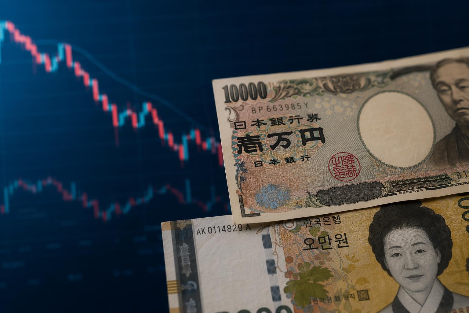 日圓與韓元偏弱，利差與資本外流形成下行壓力
