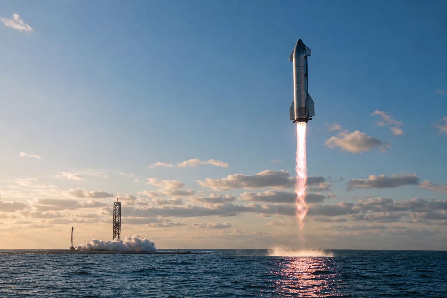 Starship lands intact after hour-long flight, re-ignition issues remain