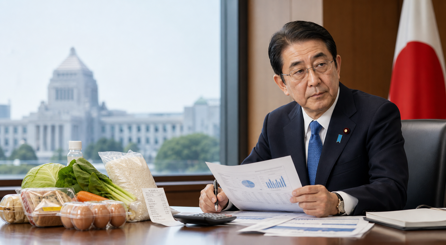 高市首相、食料品消費税1%案で9月大綱決定方針