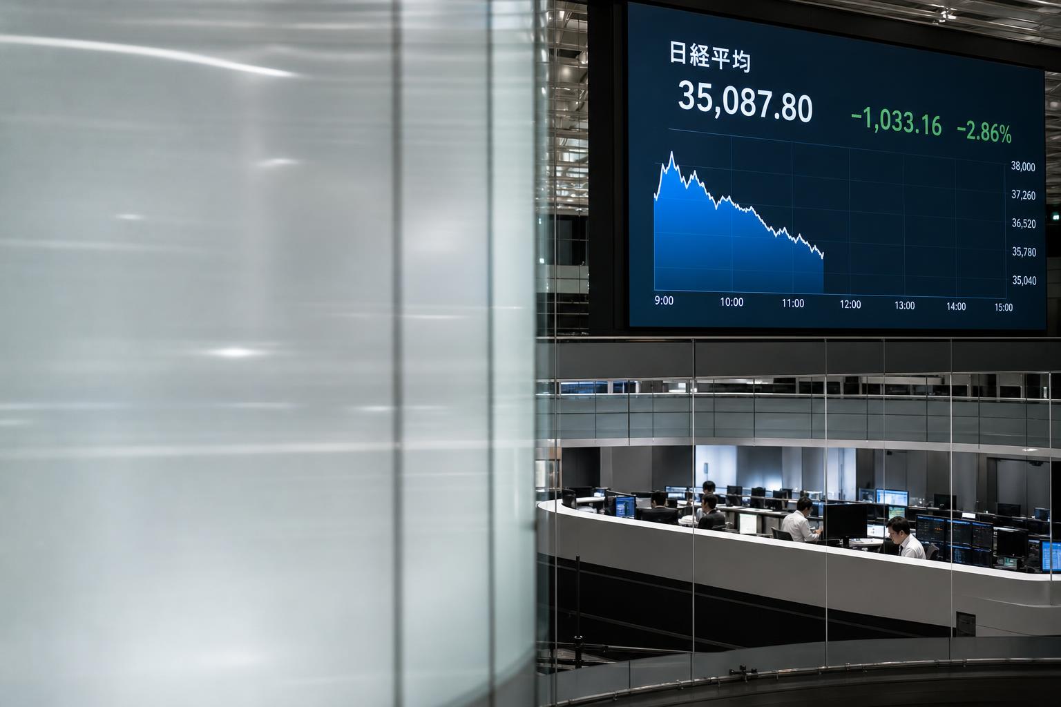 Nikkei chốt phiên sáng giảm 1.033 yên khi cổ phiếu AI và bán dẫn bị chốt lời