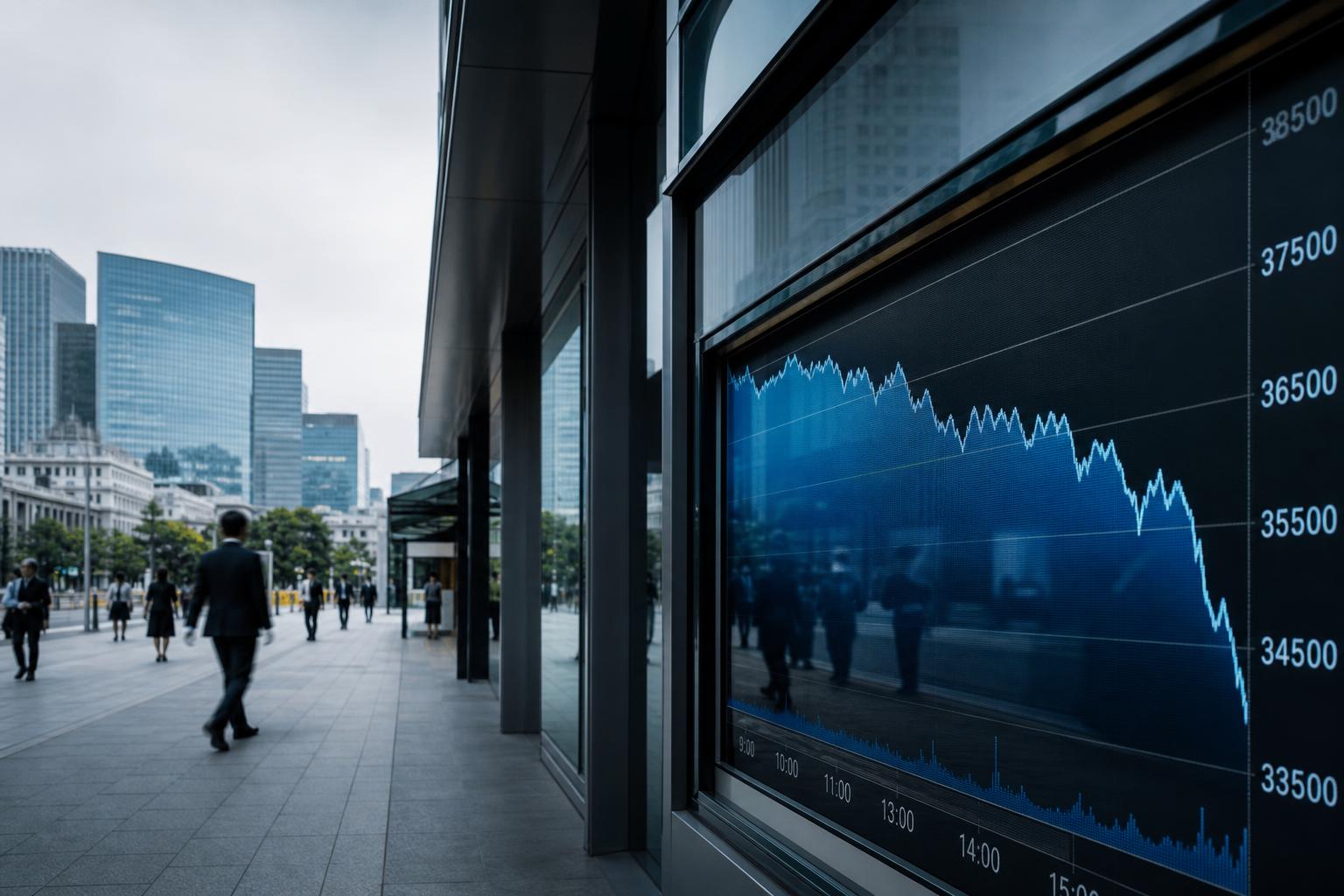 Nikkei Falls More Than 2,000 Points on Semiconductor Selloff